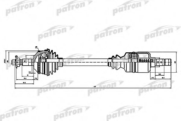 PATRON PDS0144 Приводной вал для LANCIA ZETA (Лансиа/лянча Зэта) PATRON PDS0144 Приводной вал для LANCIA ZETA (Лансиа/лянча Зэта)