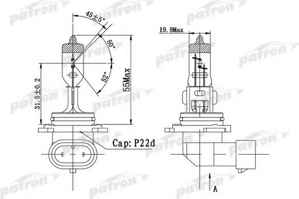 PATRON PLHB4-12/51 Лампа накаливания для TOYOTA LAND CRUISER AMAZON (Тойота/тоета Ленд крузер амазон) PATRON PLHB4-12/51 Лампа накаливания для TOYOTA LAND CRUISER AMAZON (Тойота/тоета Ленд крузер амазон)
