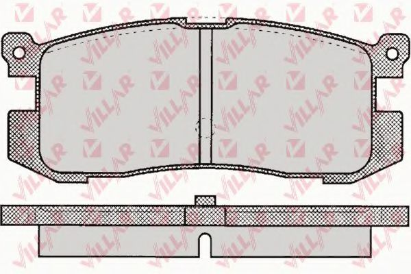 VILLAR 626.0037 Тормозные колодки для MAZDA 626 III (Мазда 626 3) VILLAR 626.0037 Тормозные колодки для MAZDA 626 III (Мазда 626 3)