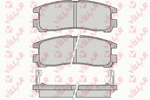 VILLAR 626.0043 Тормозные колодки для PROTON PERDANA (Протон Пэрдана) VILLAR 626.0043 Тормозные колодки для PROTON PERDANA (Протон Пэрдана)