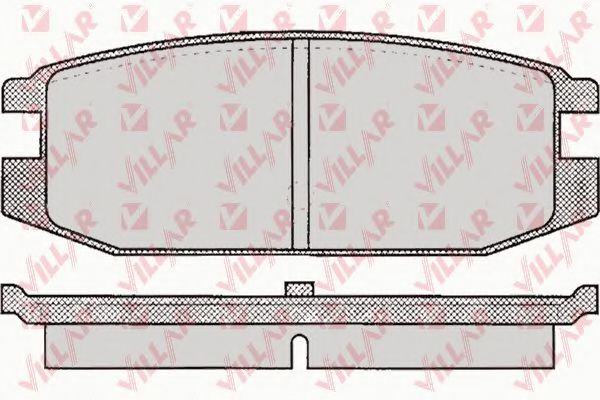 VILLAR 626.0045 Тормозные колодки для MITSUBISHI MONTERO (Митсубиши/митсубиси Монтэро) VILLAR 626.0045 Тормозные колодки для MITSUBISHI MONTERO (Митсубиши/митсубиси Монтэро)