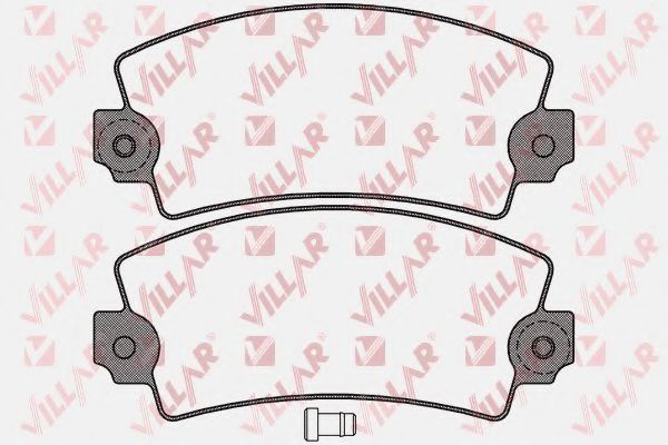 VILLAR 626.0117 Тормозные колодки для DACIA NOVA (Дача Ноvа) VILLAR 626.0117 Тормозные колодки для DACIA NOVA (Дача Ноvа)