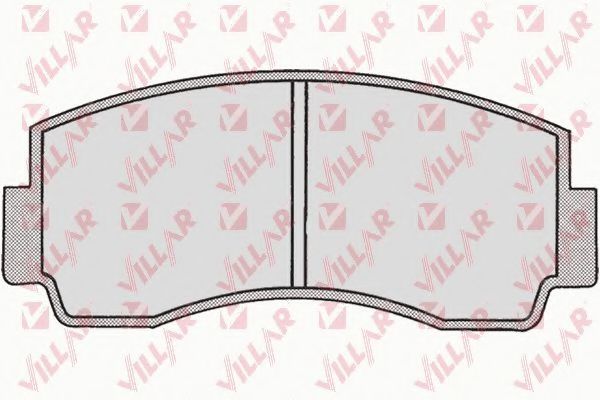 VILLAR 626.0167 Тормозные колодки для MITSUBISHI FORTE (Митсубиши/митсубиси Фортэ) VILLAR 626.0167 Тормозные колодки для MITSUBISHI FORTE (Митсубиши/митсубиси Фортэ)