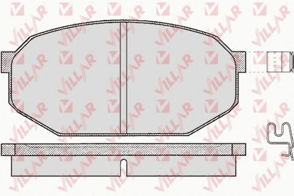 VILLAR 626.0198 Тормозные колодки для MITSUBISHI LANCER (Митсубиши/митсубиси Ланcэр) VILLAR 626.0198 Тормозные колодки для MITSUBISHI LANCER (Митсубиши/митсубиси Ланcэр)