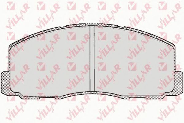 VILLAR 626.0260 Тормозные колодки для MITSUBISHI LANCER IV (Митсубиши/митсубиси Ланcэр иv) VILLAR 626.0260 Тормозные колодки для MITSUBISHI LANCER IV (Митсубиши/митсубиси Ланcэр иv)