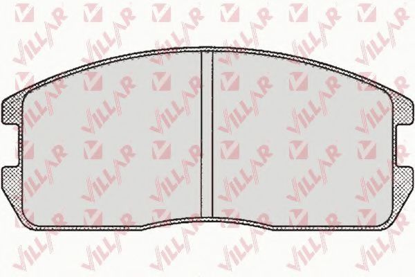 VILLAR 626.0265 Тормозные колодки для MITSUBISHI LANCER III (Митсубиши/митсубиси Ланcэр 3) VILLAR 626.0265 Тормозные колодки для MITSUBISHI LANCER III (Митсубиши/митсубиси Ланcэр 3)