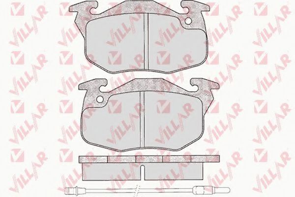 VILLAR 626.0271 Тормозные колодки для PEUGEOT 205 II (Пежо 205 2) VILLAR 626.0271 Тормозные колодки для PEUGEOT 205 II (Пежо 205 2)