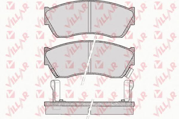 VILLAR 626.0343 Тормозные колодки для TATA INDIGO MARINA (Тата Индиго марина)