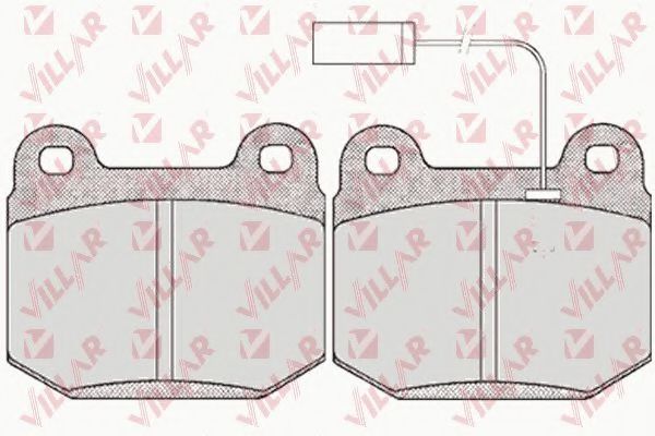 VILLAR 626.0434 Тормозные колодки для ALFA-ROMEO (Алфа-ромэо)