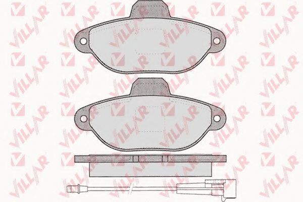 VILLAR 626.0462 Тормозные колодки для FIAT 500 (Фиат 500) VILLAR 626.0462 Тормозные колодки для FIAT 500 (Фиат 500)