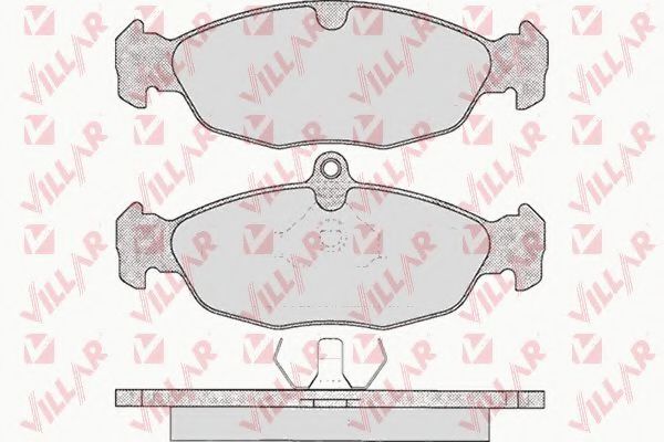 VILLAR 626.0599 Тормозные колодки для DAEWOO (Дэу) VILLAR 626.0599 Тормозные колодки для DAEWOO (Дэу)