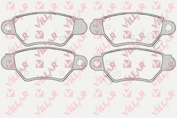 VILLAR 626.0699 Тормозные колодки для CHEVROLET VIVA (Шевроле Vиvа) VILLAR 626.0699 Тормозные колодки для CHEVROLET VIVA (Шевроле Vиvа)