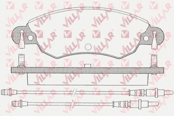 VILLAR 626.0792 Тормозные колодки для CITROËN C5 II (CитроËн С5 2) VILLAR 626.0792 Тормозные колодки для CITROËN C5 II (CитроËн С5 2)