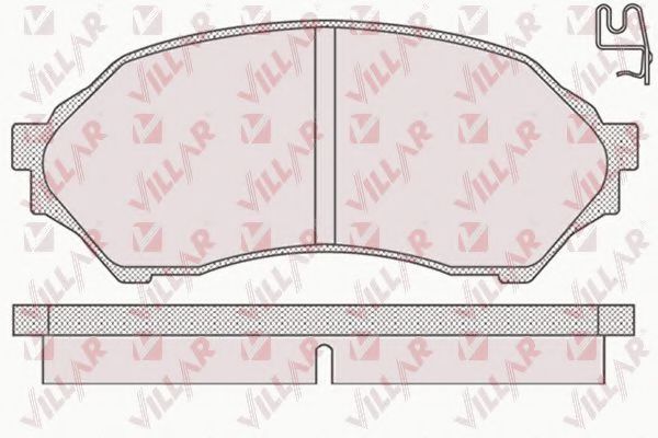VILLAR 626.0813 Тормозные колодки для MAZDA 323 ASTINA VI (Мазда 323 астина 6) VILLAR 626.0813 Тормозные колодки для MAZDA 323 ASTINA VI (Мазда 323 астина 6)