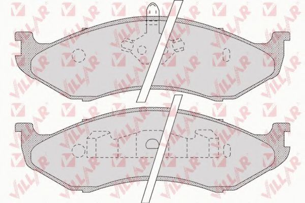 VILLAR 626.0896 Тормозные колодки для JEEP CHEROKEE (Джип Чироки)