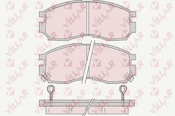 VILLAR 626.1012 Тормозные колодки для PROTON PERDANA (Протон Пэрдана) VILLAR 626.1012 Тормозные колодки для PROTON PERDANA (Протон Пэрдана)