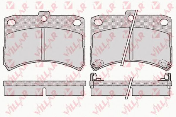 VILLAR 626.1035 Тормозные колодки для DAIHATSU CUORE VI (Дайхатсу Cуорэ vи) VILLAR 626.1035 Тормозные колодки для DAIHATSU CUORE VI (Дайхатсу Cуорэ vи)