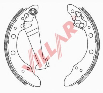 VILLAR 629.0503 Тормозные колодоки для AUDI 100 (Ауди 100) VILLAR 629.0503 Тормозные колодоки для AUDI 100 (Ауди 100)
