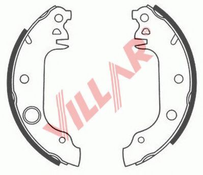 VILLAR 629.0528 Тормозные колодоки для FORD FIESTA (Форд Фиэста) VILLAR 629.0528 Тормозные колодоки для FORD FIESTA (Форд Фиэста)