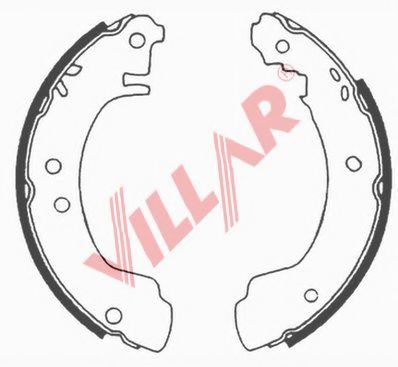 VILLAR 629.0596 Тормозные колодоки для NISSAN PRIMERA (Ниссан Примера) VILLAR 629.0596 Тормозные колодоки для NISSAN PRIMERA (Ниссан Примера)