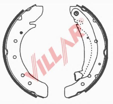 VILLAR 629.0626 Тормозные колодоки для FIAT (Фиат) VILLAR 629.0626 Тормозные колодоки для FIAT (Фиат)