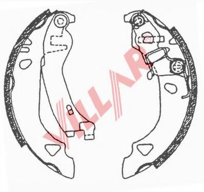 VILLAR 629.0628 Тормозные колодоки для FIAT (Фиат) VILLAR 629.0628 Тормозные колодоки для FIAT (Фиат)