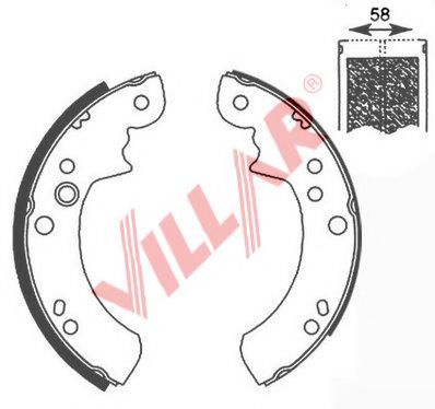 VILLAR 629.0652 Тормозные колодоки для FORD (Форд) VILLAR 629.0652 Тормозные колодоки для FORD (Форд)