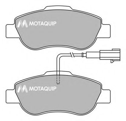MOTAQUIP LVXL1410 Тормозные колодки для FIAT 500 (Фиат 500) MOTAQUIP LVXL1410 Тормозные колодки для FIAT 500 (Фиат 500)