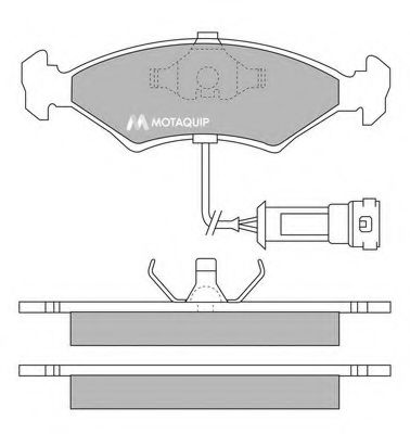 MOTAQUIP LVXL275 Тормозные колодки для FORD FIESTA (Форд Фиэста) MOTAQUIP LVXL275 Тормозные колодки для FORD FIESTA (Форд Фиэста)