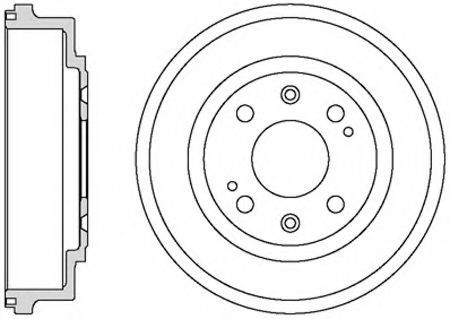 MOTAQUIP VBD644 Тормозной барабан для ROVER 400 (Ровер 400) MOTAQUIP VBD644 Тормозной барабан для ROVER 400 (Ровер 400)