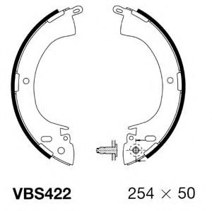 MOTAQUIP VBS422 Тормозные колодоки для MITSUBISHI COLT/RODEO (Митсубиши/митсубиси Cолт/родэо) MOTAQUIP VBS422 Тормозные колодоки для MITSUBISHI COLT/RODEO (Митсубиши/митсубиси Cолт/родэо)