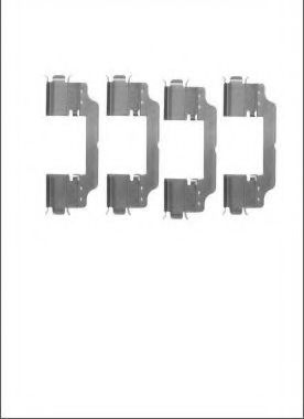 MOTAQUIP LVMK1087 Комплектующие, колодки дискового тормоза для AUDI A8 (Ауди А8) MOTAQUIP LVMK1087 Комплектующие, колодки дискового тормоза для AUDI A8 (Ауди А8)