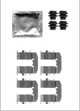 MOTAQUIP LVMK1105 Комплектующие, колодки дискового тормоза для HYUNDAI I20 (Хендай И20)