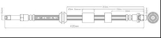 MOTAQUIP VBH1159 Тормозной шланг для FORD (Форд) MOTAQUIP VBH1159 Тормозной шланг для FORD (Форд)