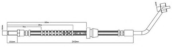 MOTAQUIP VBH739 Тормозной шланг для FORD (Форд) MOTAQUIP VBH739 Тормозной шланг для FORD (Форд)