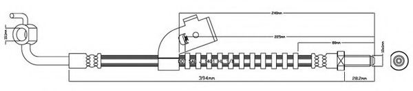MOTAQUIP VBH973 Тормозной шланг для FORD (Форд) MOTAQUIP VBH973 Тормозной шланг для FORD (Форд)