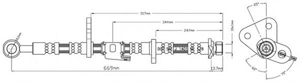 MOTAQUIP VBJ216 Тормозной шланг для HONDA CIVIC VI (Хонда Цивик 6) MOTAQUIP VBJ216 Тормозной шланг для HONDA CIVIC VI (Хонда Цивик 6)