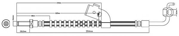 MOTAQUIP VBJ338 Тормозной шланг для FORD (Форд) MOTAQUIP VBJ338 Тормозной шланг для FORD (Форд)