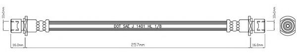 MOTAQUIP VBJ579 Тормозной шланг для DAIHATSU STORIA (Дайхатсу Сториа) MOTAQUIP VBJ579 Тормозной шланг для DAIHATSU STORIA (Дайхатсу Сториа)