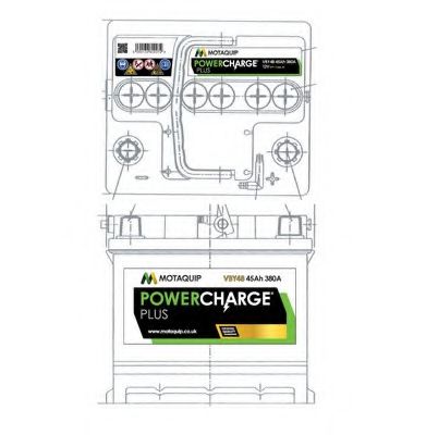 MOTAQUIP VBY48 Стартерная аккумуляторная батарея для PEUGEOT 107 (Пежо 107) MOTAQUIP VBY48 Стартерная аккумуляторная батарея для PEUGEOT 107 (Пежо 107)