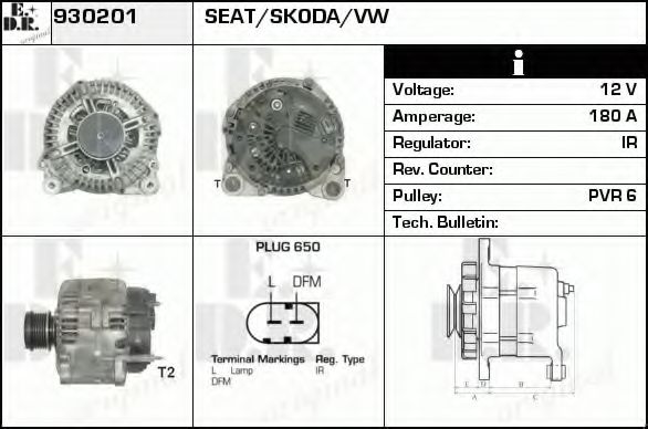 EDR 930201 Генератор для LIFAN VAN (Лифан Vан) EDR 930201 Генератор для LIFAN VAN (Лифан Vан)