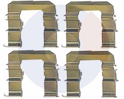 CARRAB BRAKE PARTS 2485 Комплектующие, колодки дискового тормоза для HYUNDAI I20 (Хендай И20)