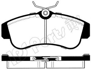 IPS Parts IBD-1015 Тормозные колодки для NISSAN PRIMERA (Ниссан Примера) IPS Parts IBD-1015 Тормозные колодки для NISSAN PRIMERA (Ниссан Примера)