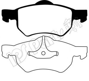 IPS Parts IBD-1096 Тормозные колодки для CHRYSLER (Крайслер) IPS Parts IBD-1096 Тормозные колодки для CHRYSLER (Крайслер)