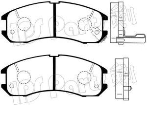IPS Parts IBD-1331 Тормозные колодки для MAZDA 626 III (Мазда 626 3) IPS Parts IBD-1331 Тормозные колодки для MAZDA 626 III (Мазда 626 3)