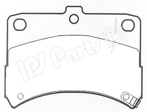 IPS Parts IBD-1603 Тормозные колодки для DAIHATSU CUORE VI (Дайхатсу Cуорэ vи) IPS Parts IBD-1603 Тормозные колодки для DAIHATSU CUORE VI (Дайхатсу Cуорэ vи)