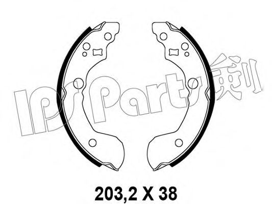 IPS Parts IBL-4191 Тормозные колодки для NISSAN (Ниссан) IPS Parts IBL-4191 Тормозные колодки для NISSAN (Ниссан)