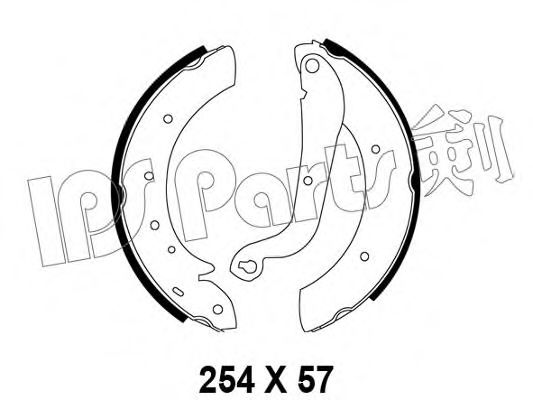 IPS Parts IBL-4195 Тормозные колодки для NISSAN (Ниссан) IPS Parts IBL-4195 Тормозные колодки для NISSAN (Ниссан)