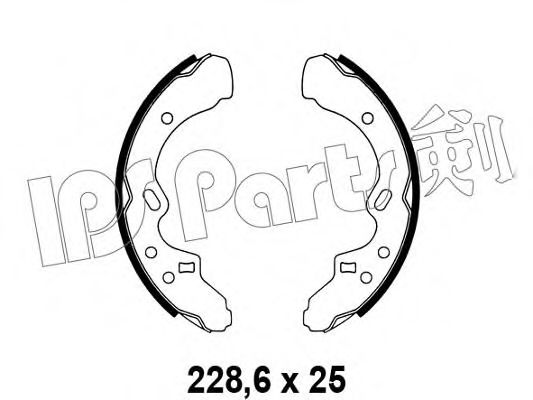 IPS Parts IBL-4328 Тормозные колодки для MAZDA (Мазда) IPS Parts IBL-4328 Тормозные колодки для MAZDA (Мазда)