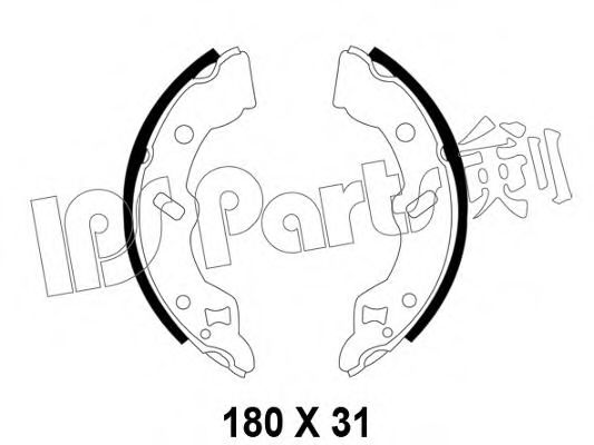 IPS Parts IBL-4399 Тормозные колодки для MAZDA (Мазда) IPS Parts IBL-4399 Тормозные колодки для MAZDA (Мазда)